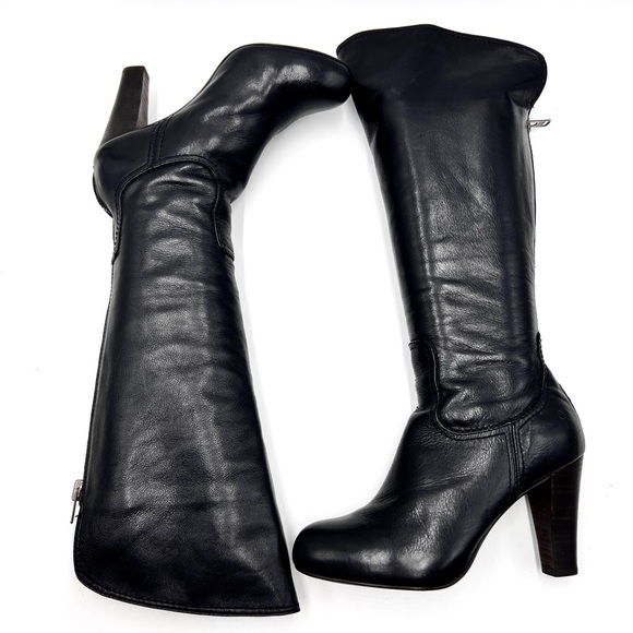 Frye Miranda Back Zip Boots Black Leather Size 8.5 - Picture 6 of 15